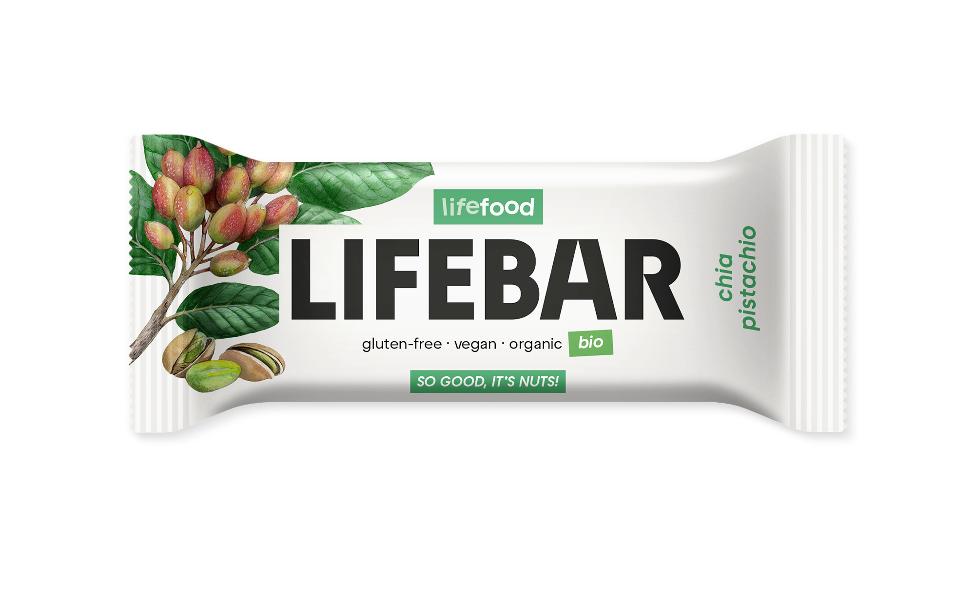 Lifefood Lifebar chia pistache glutenvrij bio & raw 40g
